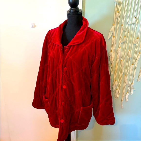 Vintage Suzanne Somers Velvet coat - Picture 1 of 8